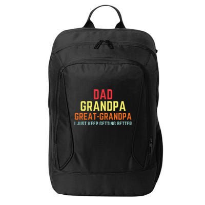 Retro Dad Grandpa Great Grandpa City Backpack