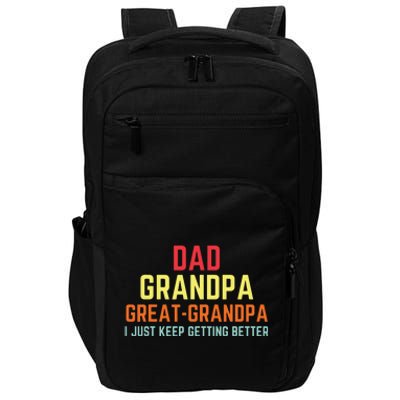 Retro Dad Grandpa Great Grandpa Impact Tech Backpack