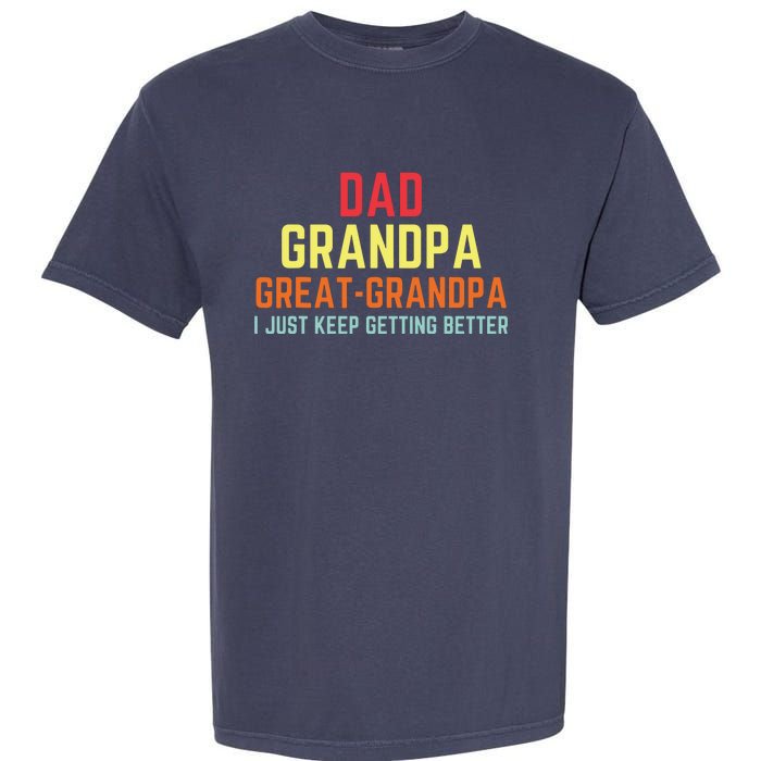 Retro Dad Grandpa Great Grandpa Garment-Dyed Heavyweight T-Shirt