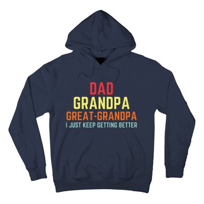 Retro Dad Grandpa Great Grandpa Hoodie