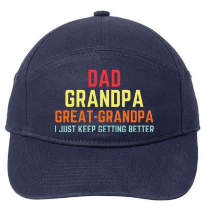 Retro Dad Grandpa Great Grandpa 7-Panel Snapback Hat