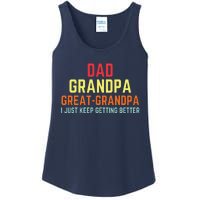 Retro Dad Grandpa Great Grandpa Ladies Essential Tank