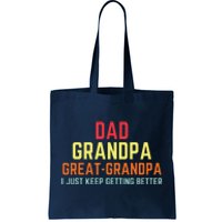 Retro Dad Grandpa Great Grandpa Tote Bag