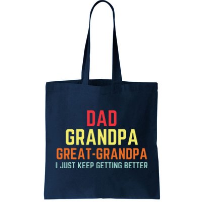 Retro Dad Grandpa Great Grandpa Tote Bag