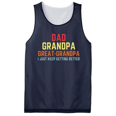 Retro Dad Grandpa Great Grandpa Mesh Reversible Basketball Jersey Tank