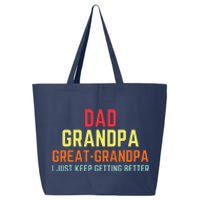 Retro Dad Grandpa Great Grandpa 25L Jumbo Tote