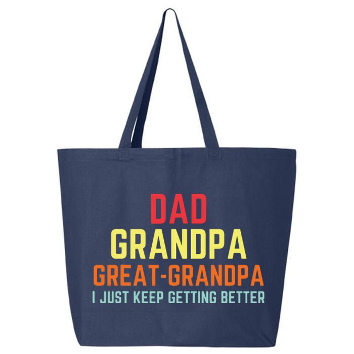 Retro Dad Grandpa Great Grandpa 25L Jumbo Tote