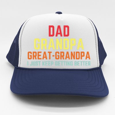 Retro Dad Grandpa Great Grandpa Trucker Hat