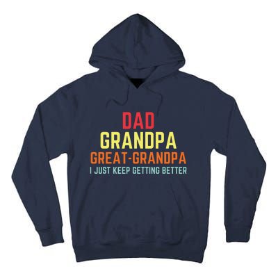 Retro Dad Grandpa Great Grandpa Tall Hoodie