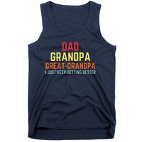 Retro Dad Grandpa Great Grandpa Tank Top