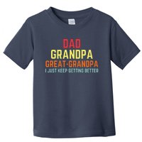 Retro Dad Grandpa Great Grandpa Toddler T-Shirt