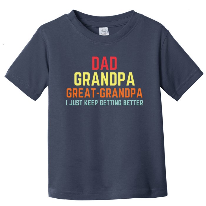 Retro Dad Grandpa Great Grandpa Toddler T-Shirt