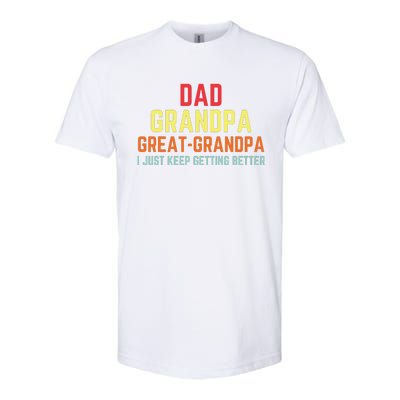 Retro Dad Grandpa Great Grandpa Softstyle CVC T-Shirt