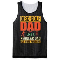 Retro Disc Golf Dad Funny Saying Disc Golfing Fathers Day Mesh Reversible Basketball Jersey Tank