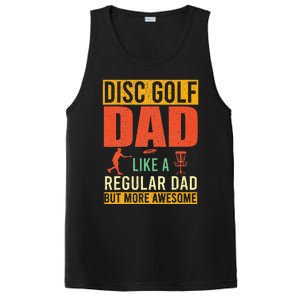 Retro Disc Golf Dad Funny Saying Disc Golfing Fathers Day PosiCharge Competitor Tank