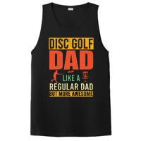 Retro Disc Golf Dad Funny Saying Disc Golfing Fathers Day PosiCharge Competitor Tank