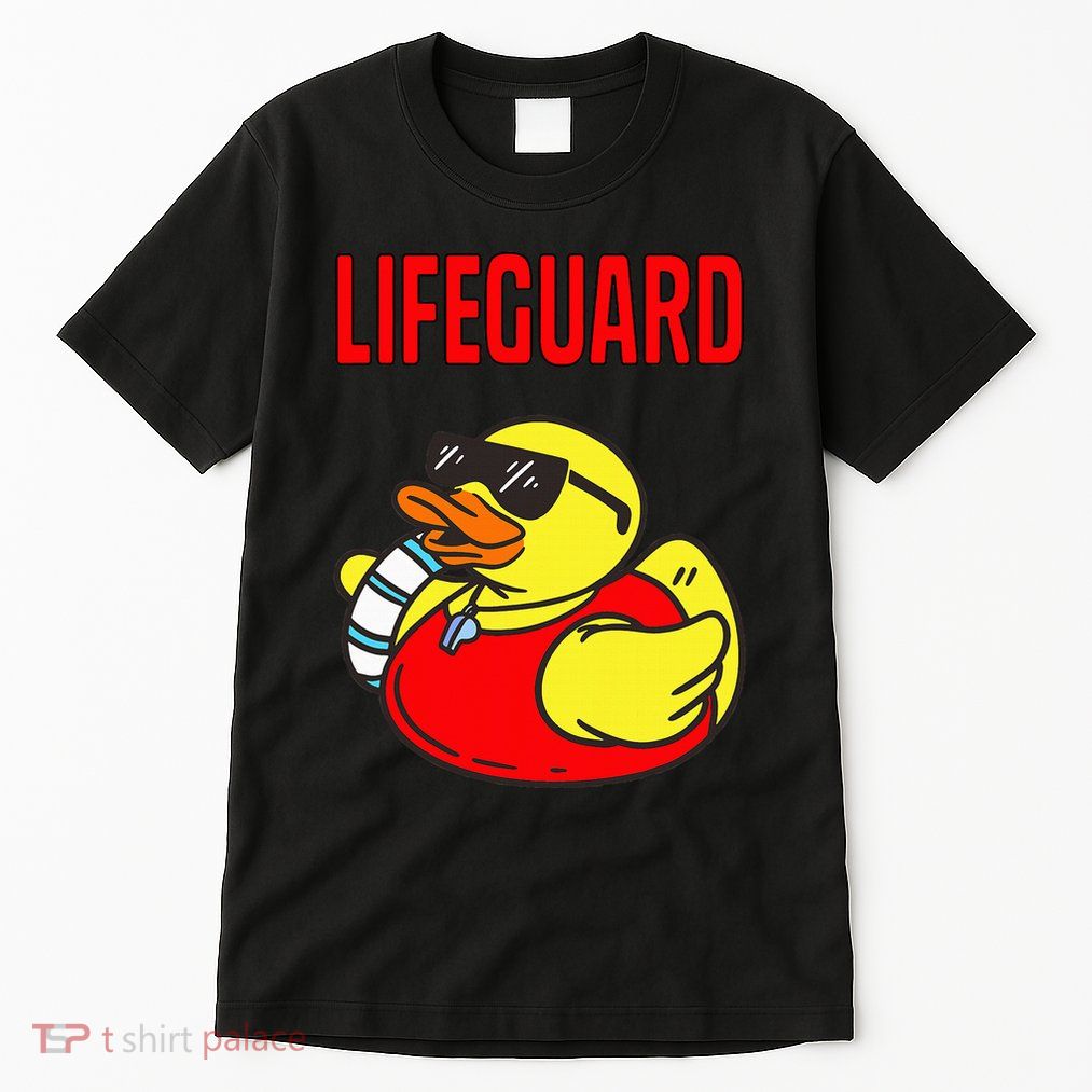 Rubber Duck Graphic Parody Lifeguard Tall T-Shirt