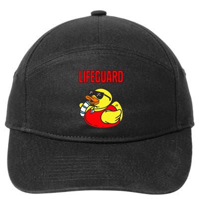 Rubber Duck Graphic Parody Lifeguard 7-Panel Snapback Hat