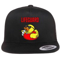 Rubber Duck Graphic Parody Lifeguard Flatbill Hat