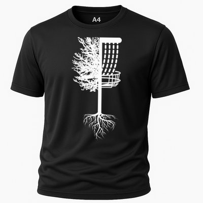Retro Disc Golf Basket Tree Frisbee Golf Matching Performance Shirt