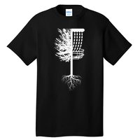 Retro Disc Golf Basket Tree Frisbee Golf Matching Tall T-Shirt