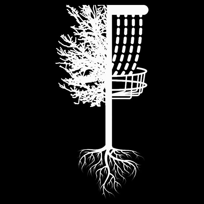 Retro Disc Golf Basket Tree Frisbee Golf Matching Button