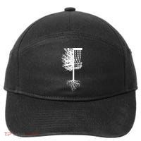 Retro Disc Golf Basket Tree Frisbee Golf Matching 7-Panel Snapback Hat