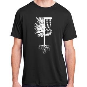 Retro Disc Golf Basket Tree Frisbee Golf Matching Adult ChromaSoft Performance T-Shirt