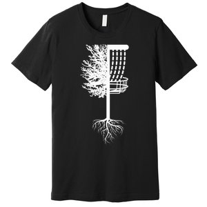 Retro Disc Golf Basket Tree Frisbee Golf Matching Premium T-Shirt