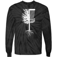 Retro Disc Golf Basket Tree Frisbee Golf Matching Tie-Dye Long Sleeve Shirt