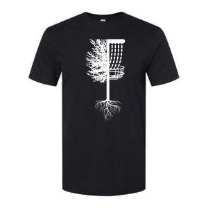 Retro Disc Golf Basket Tree Frisbee Golf Matching Softstyle CVC T-Shirt