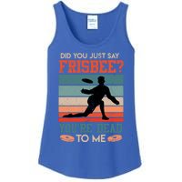 Retro Disc Golf Saying Vintage Disc Golf Ultimate Frisbee Gift Ladies Essential Tank