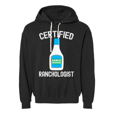 Ranch Dressing Gift Funny Ranch Dressing Sauce Humor Garment-Dyed Fleece Hoodie