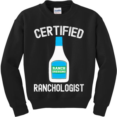 Ranch Dressing Gift Funny Ranch Dressing Sauce Humor Kids Sweatshirt