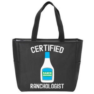 Ranch Dressing Gift Funny Ranch Dressing Sauce Humor Zip Tote Bag