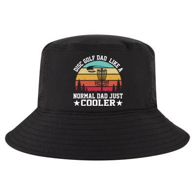 Retro Disc Golf Dad Like Normal Dad Just Cooler Frisbee Cool Comfort Performance Bucket Hat