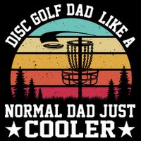 Retro Disc Golf Dad Like Normal Dad Just Cooler Frisbee Backpack