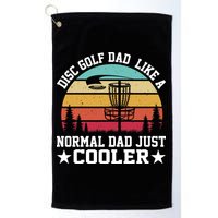 Retro Disc Golf Dad Like Normal Dad Just Cooler Frisbee Golf Towel