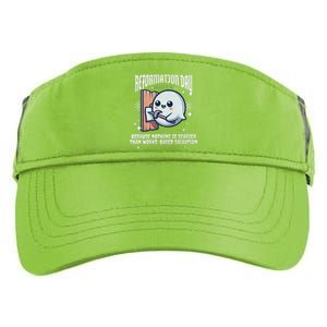 Reformation Day Ghost Halloween Spooky Season Baptist Adult Drive Performance Visor