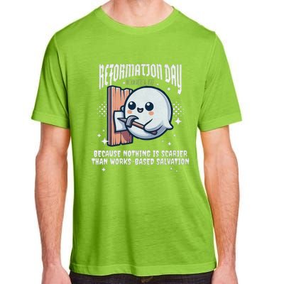 Reformation Day Ghost Halloween Spooky Season Baptist Adult ChromaSoft Performance T-Shirt