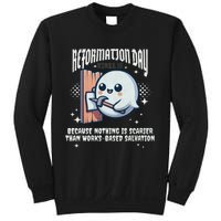 Reformation Day Ghost Halloween Spooky Season Baptist Sweatshirt