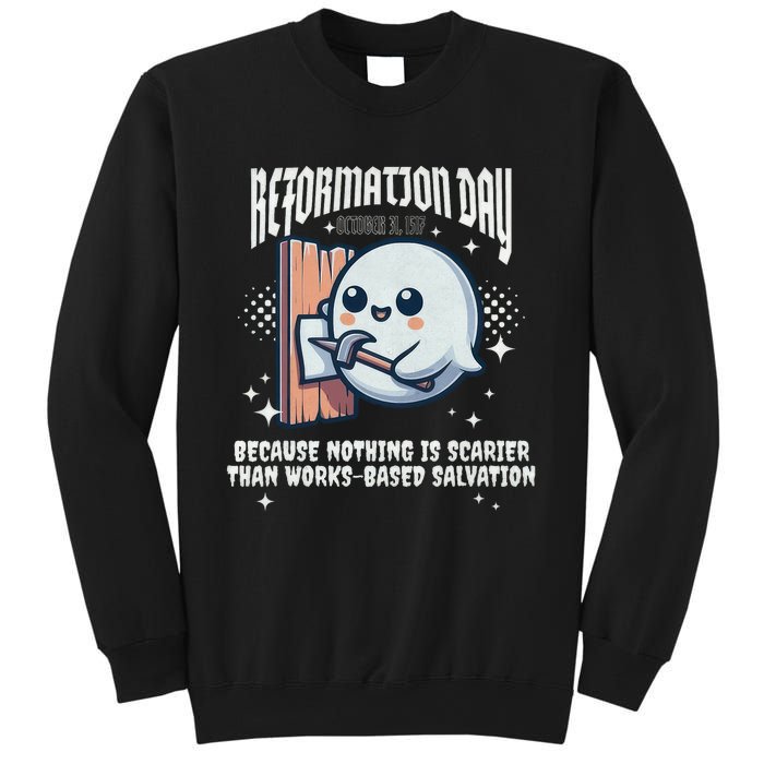 Reformation Day Ghost Halloween Spooky Season Baptist Sweatshirt