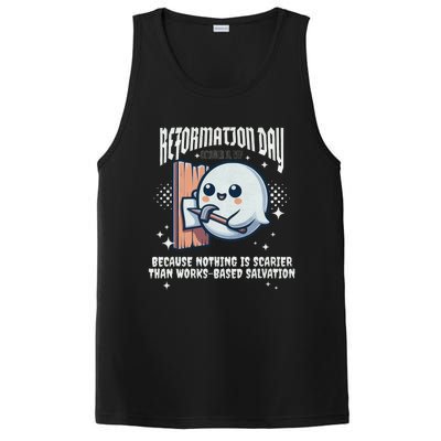 Reformation Day Ghost Halloween Spooky Season Baptist PosiCharge Competitor Tank