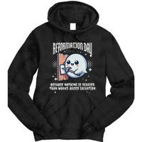 Reformation Day Ghost Halloween Spooky Season Baptist Tie Dye Hoodie