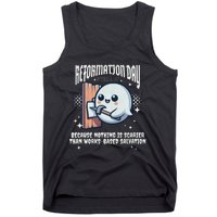 Reformation Day Ghost Halloween Spooky Season Baptist Tank Top