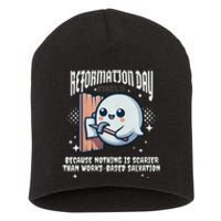 Reformation Day Ghost Halloween Spooky Season Baptist Short Acrylic Beanie