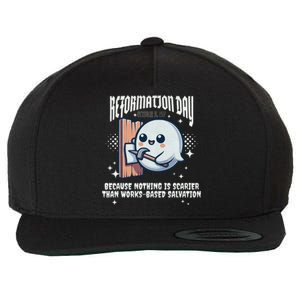 Reformation Day Ghost Halloween Spooky Season Baptist Wool Snapback Cap