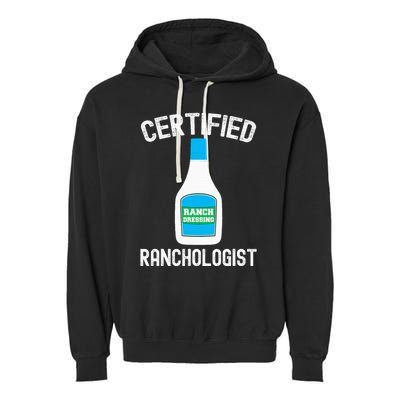 Ranch Dressing Gift Funny Ranch Dressing Sauce Humor Garment-Dyed Fleece Hoodie