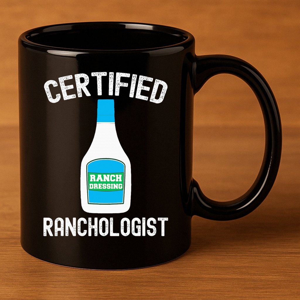 Ranch Dressing Gift Funny Ranch Dressing Sauce Humor 11oz C Handle Ceramic Mug