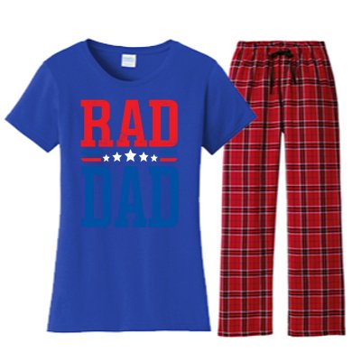 Rad Dad Gift Rad Dad FatherS Day Gift Women's Flannel Pajama Set